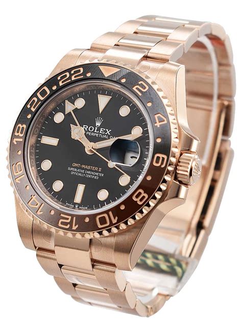 rolex gmt mazter ii rose gold|rolex gmt master time zone.